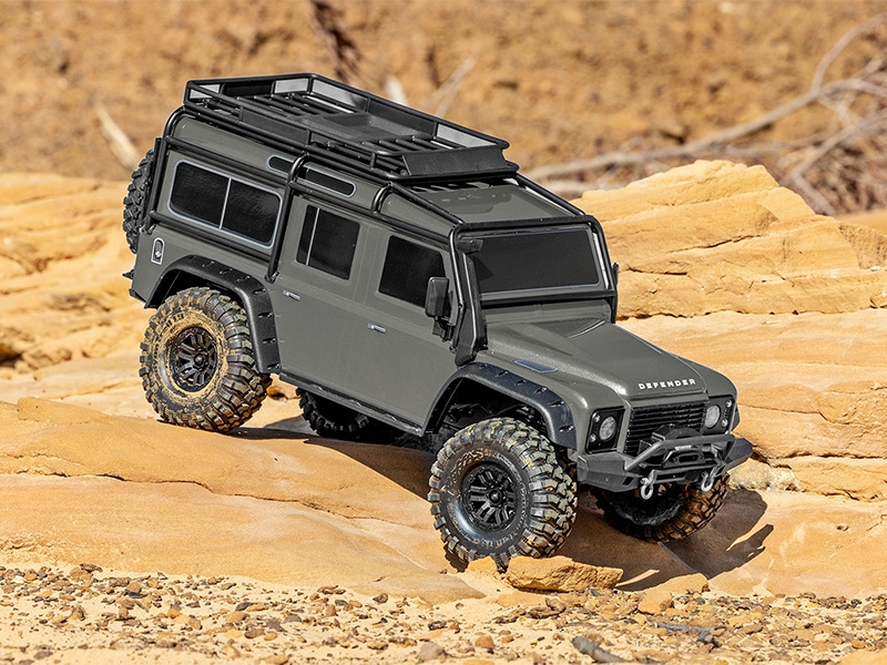 Traxxas 1/10 TRX-4 Defender 4WD RTR with Clipless Mounting - Silver TRX82256-4-SLVR