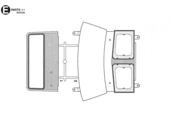 Tamiya Subaru Brat  Body E Parts Window Glass 9005292