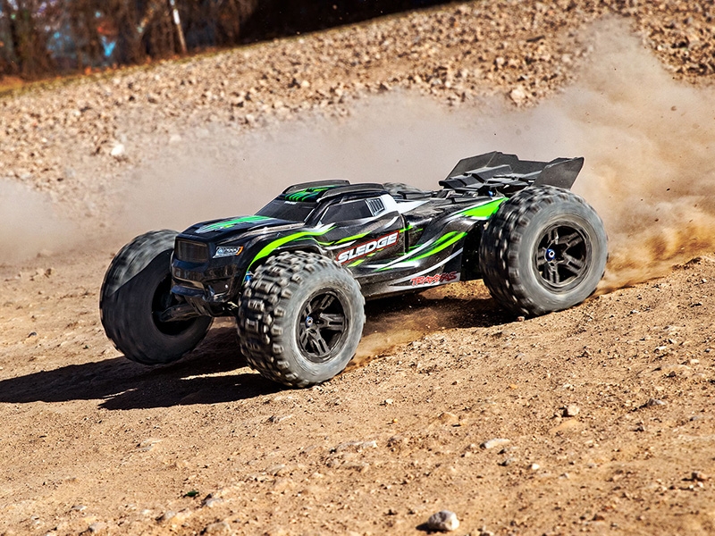 Traxxas Sledge 1/8 4WD VXL-6S Brushless Monster Truck - Green TRX95076-4-GRN