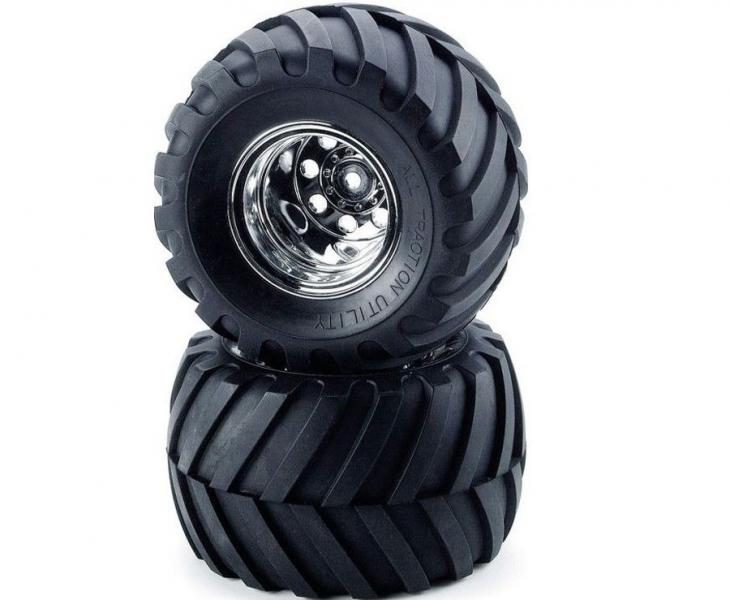 Tamiya Front Tyres And Wheels (Wild Willy 2) 9805618