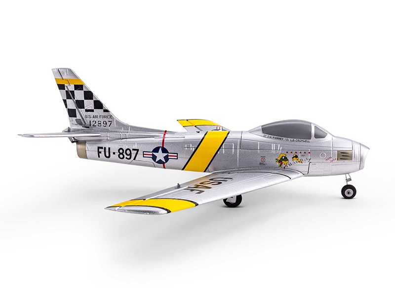 E-Flite UMX F-86 Sabre 30mm EDF Jet BNF Basic with AS3X and SAFE Select A-EFLU7050