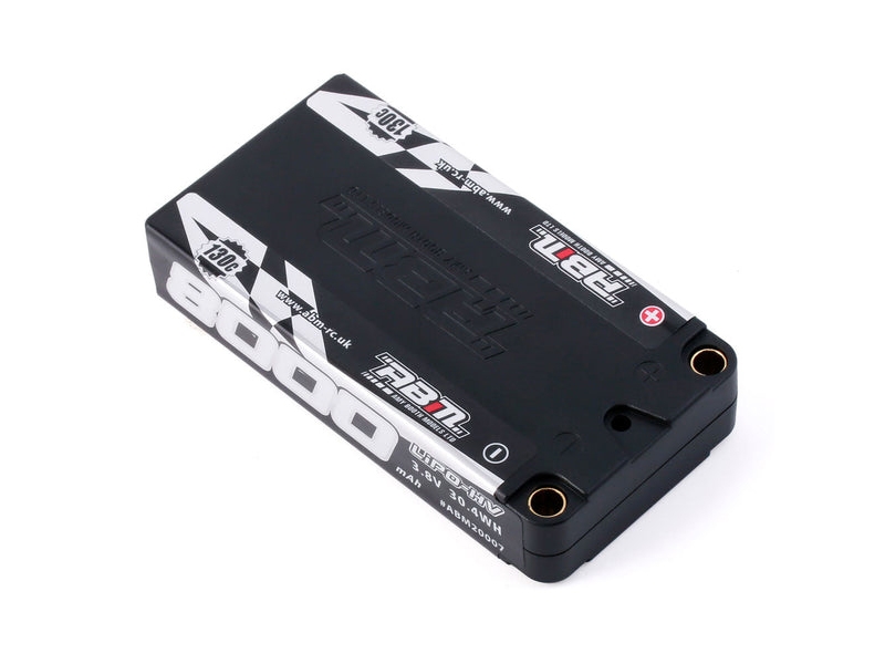 ABM-RC LiPo Racing Battery 8000mAh 3.8V 130C 5mm BRCA Approved ABM20007