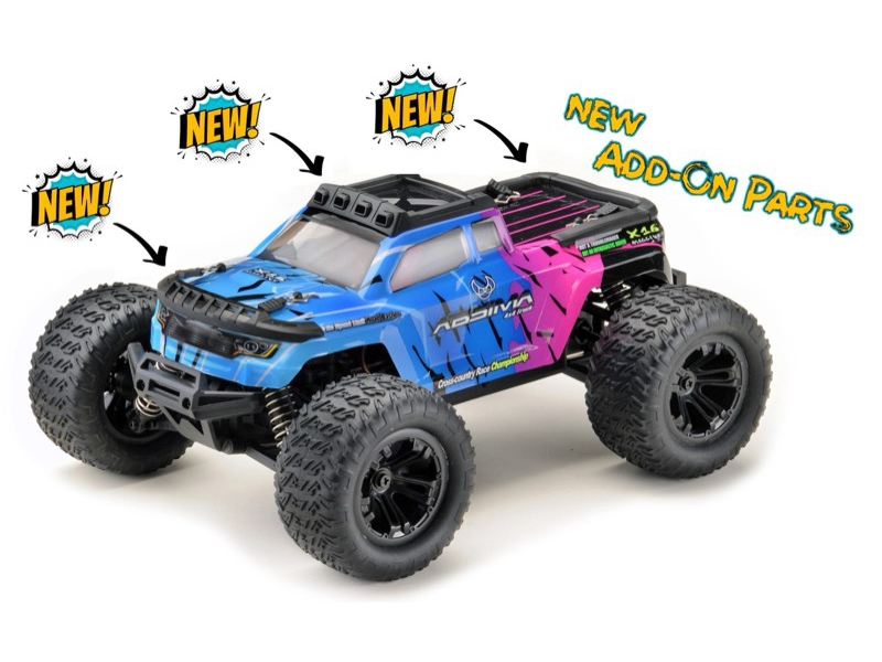 Absima 1:16 Monster Truck Mini AMT 4WD RTR - Pink/Blue 16007