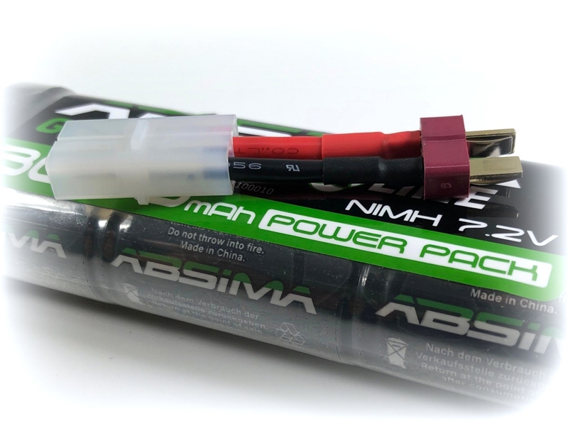 Absima Greenhorn NiMH Stick Pack 7.2V 3000 (T-Plug plus Tamiya Adaptor) 4100010