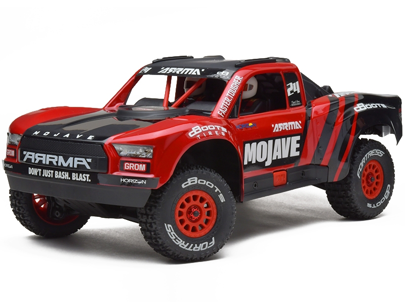 Arrma MOJAVE GROM MEGA 380 Brushed 4X4 Small Scale Desert Truck RTR - Red (Ex-Display) C-ARA2104T1-EX1