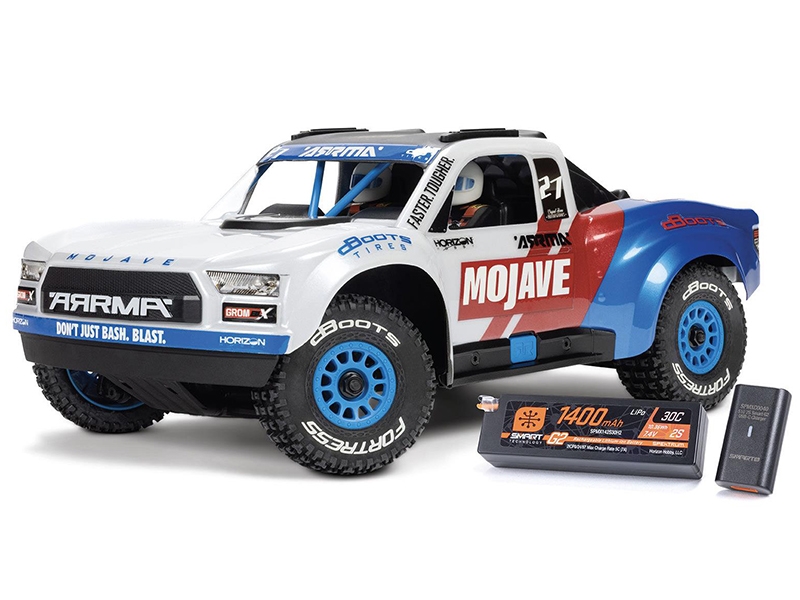 Arrma 1/18 MOJAVE GROM 223S BLX 4X4 DT with Batt/Charger White C-ARA2304ST2