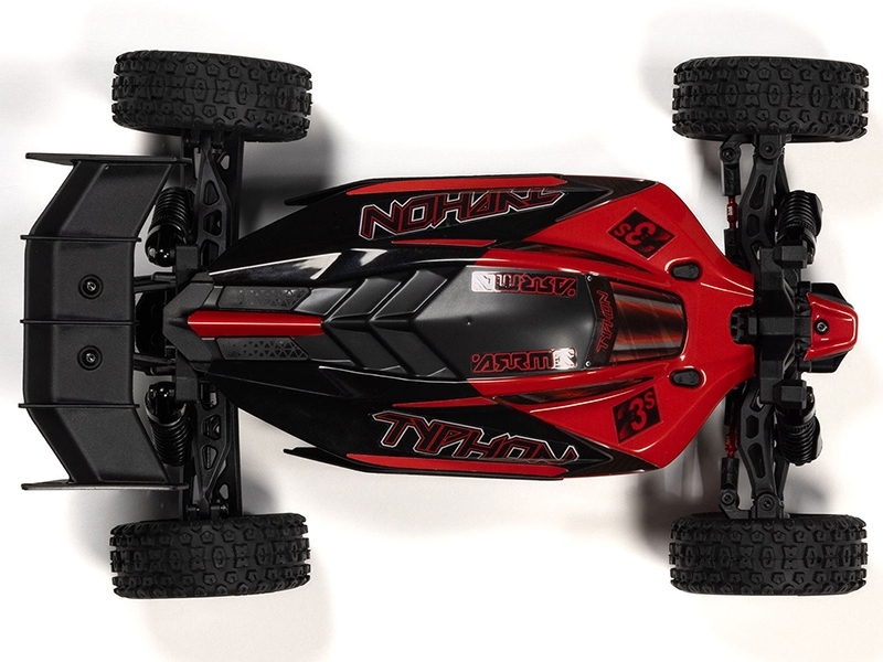 Arrma 1/18 TYPHON GROM 223S BLX 4X4 with Batt/Charger Red C-ARA2306ST1