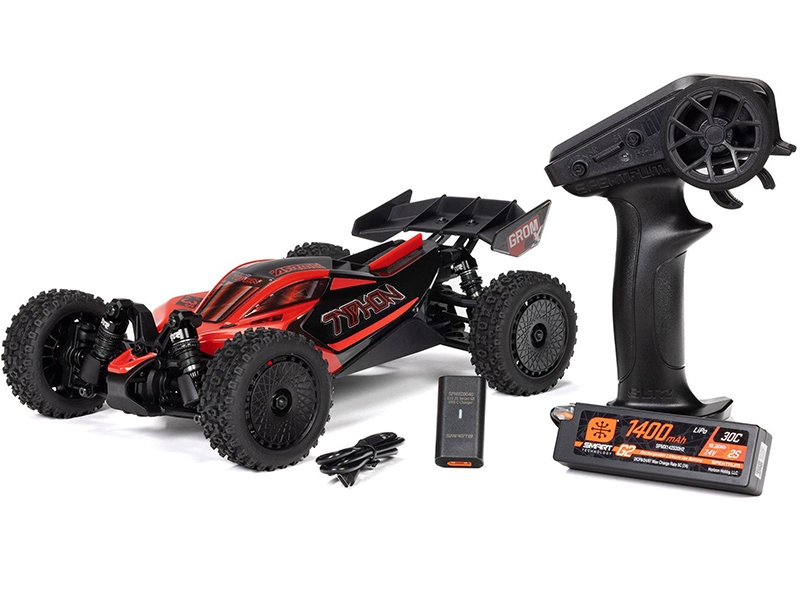 Arrma 1/18 TYPHON GROM 223S BLX 4X4 with Batt/Charger Red C-ARA2306ST1