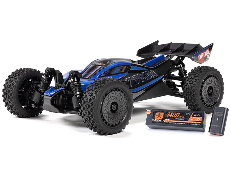 Arrma 1/18 TYPHON GROM 223S BLX 4X4 with Batt/Charger Blue C-ARA2306ST2