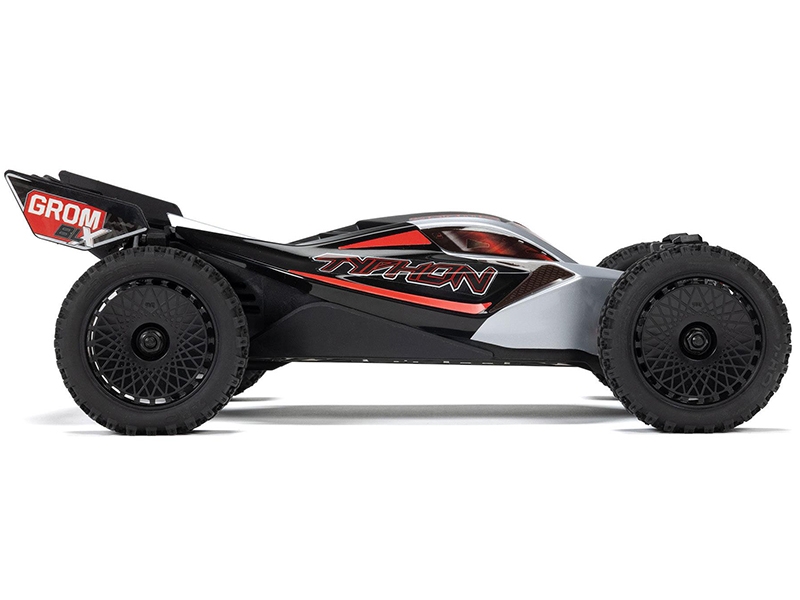 Arrma 1/18 TYPHON GROM 223S BLX 4X4 Buggy (No Batt/Charg) Silver C-ARA2306T1