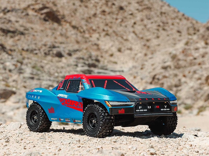 Arrma 1/10 FURY 223S BLX Brushless 2WD Short Course Truck RTR with DSC - Blue C-ARA3521T1