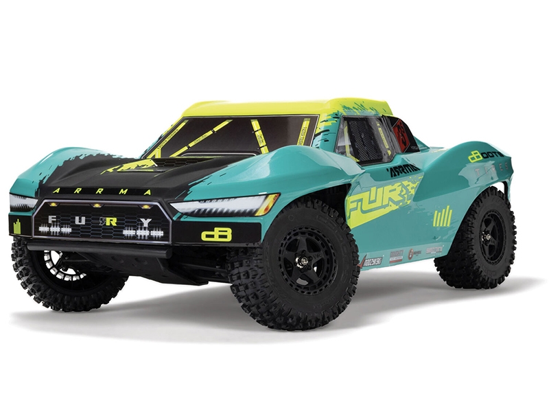 Arrma 1 10 FURY 223S BLX Brushless 2WD Short Course Truck RTR with DSC Green