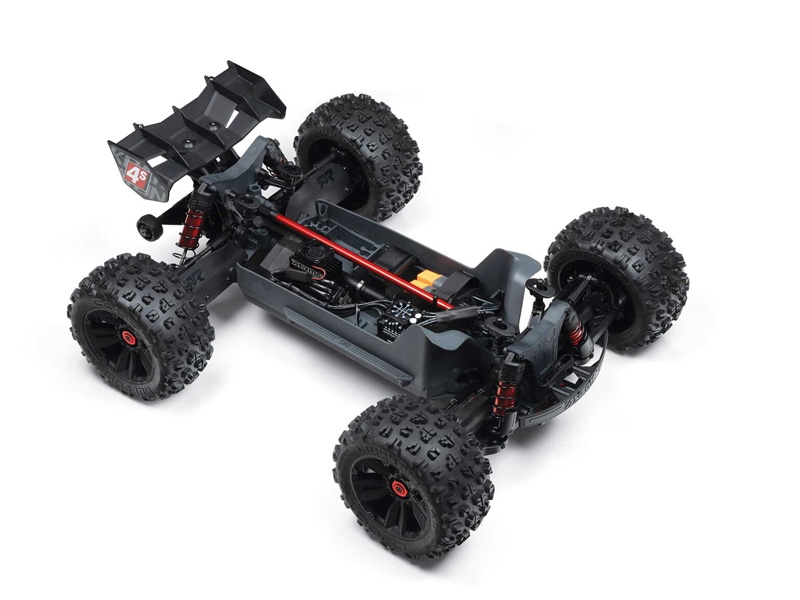 Arrma 1/10 Kraton 4X4 4S V2 BLX Speed Monster Truck RTR - Red C-ARA4408V2T3