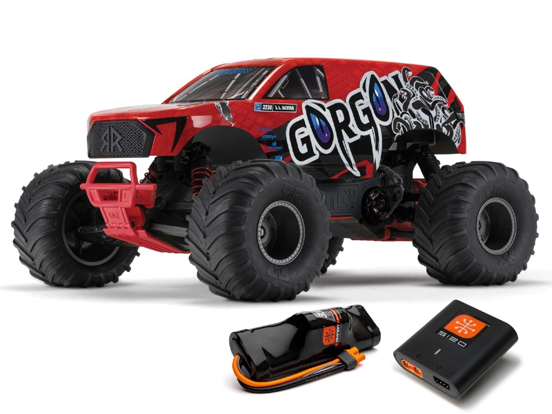 Arrma Gorgon MT RTR w/8.4v Batt/USB Charger Red C-ARA3230ST2