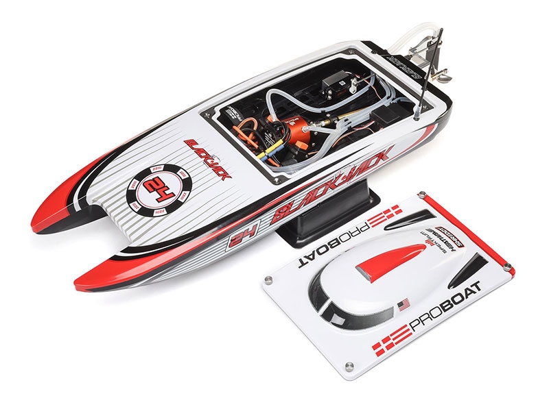 ProBoat Blackjack 24in V2 Catamaran Brushless: RTR, Vegas Offshore B-PRB08049T2