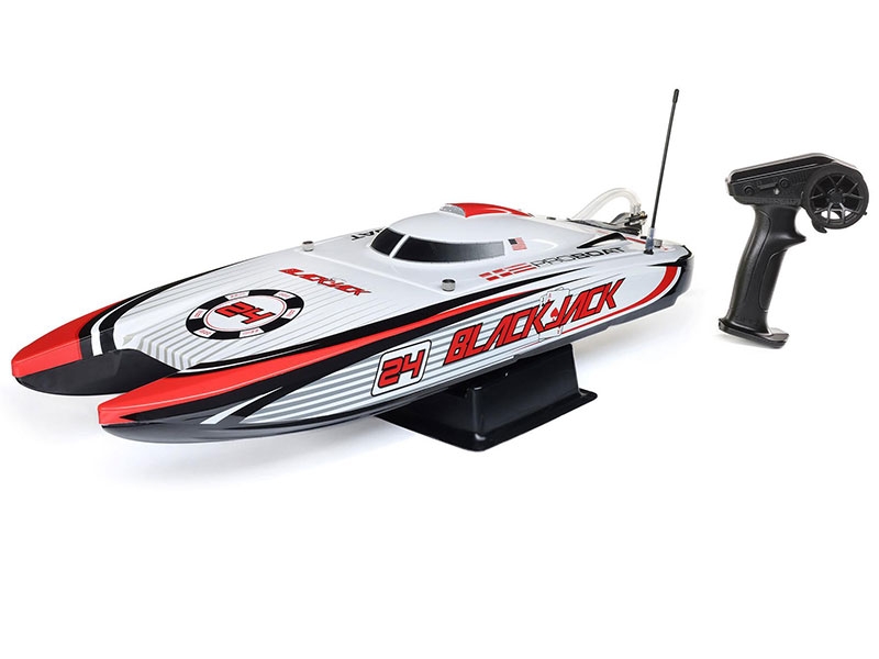 ProBoat Blackjack 24in V2 Catamaran Brushless: RTR, Vegas Offshore B-PRB08049T2