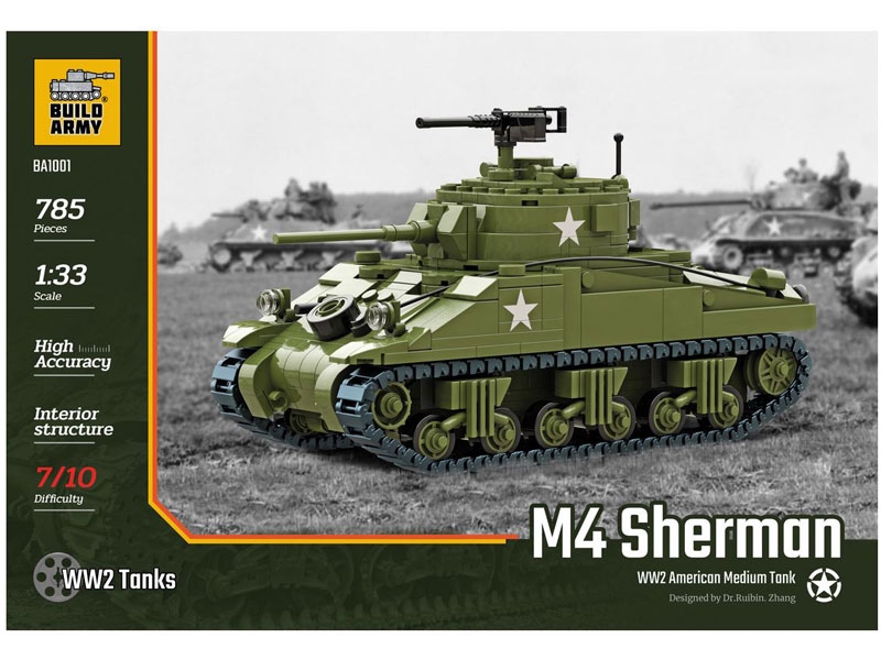 Build Army M4 Sherman Tank V3
