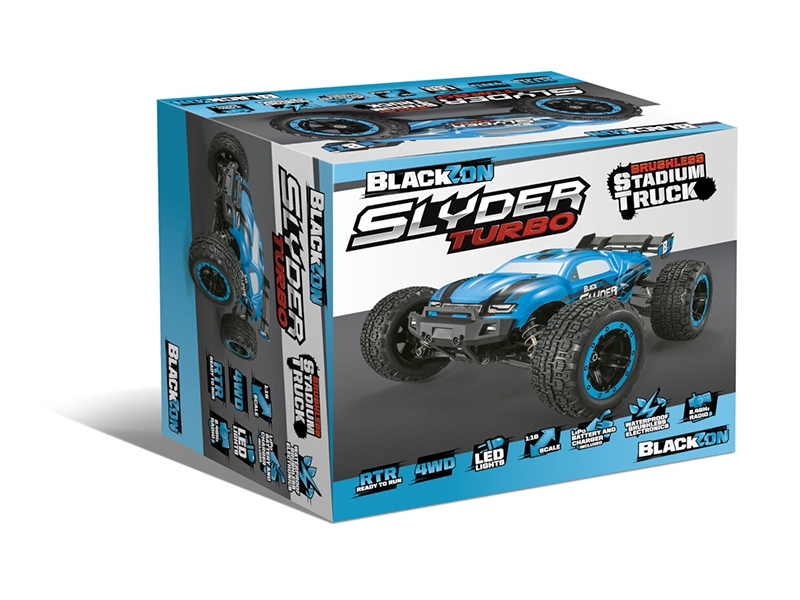 BlackZon Slyder ST Turbo 1/16 4WD 2S Brushless - Blue 540203