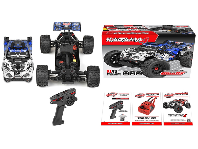 Corally Kagama 4 Brushless 4S Basher Truck RTR - Blue C-00293-B