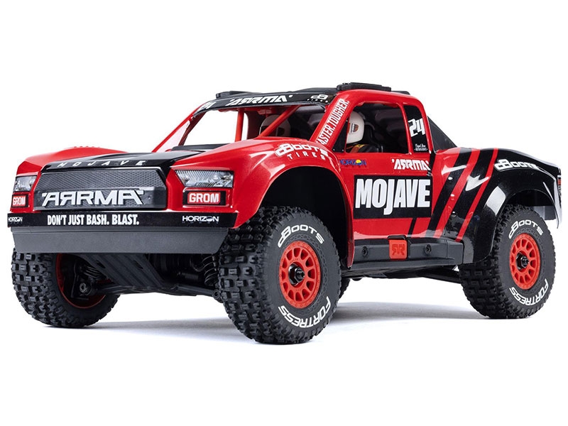 Arrma MOJAVE GROM MEGA 380 Brushed 4X4 Small Scale Desert Truck RTR - Red C-ARA2104T1