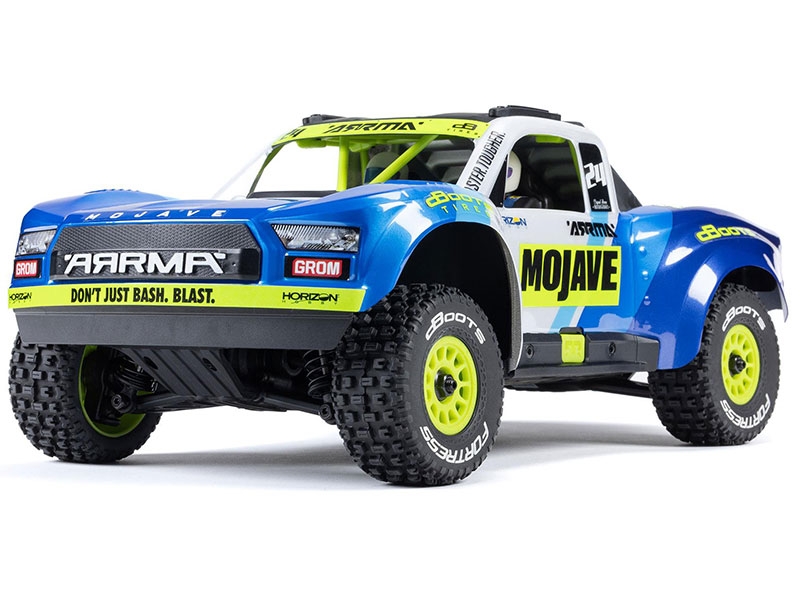 Arrma MOJAVE GROM MEGA 380 Brushed 4X4 Small Scale Desert Truck RTR - Blue C-ARA2104T2