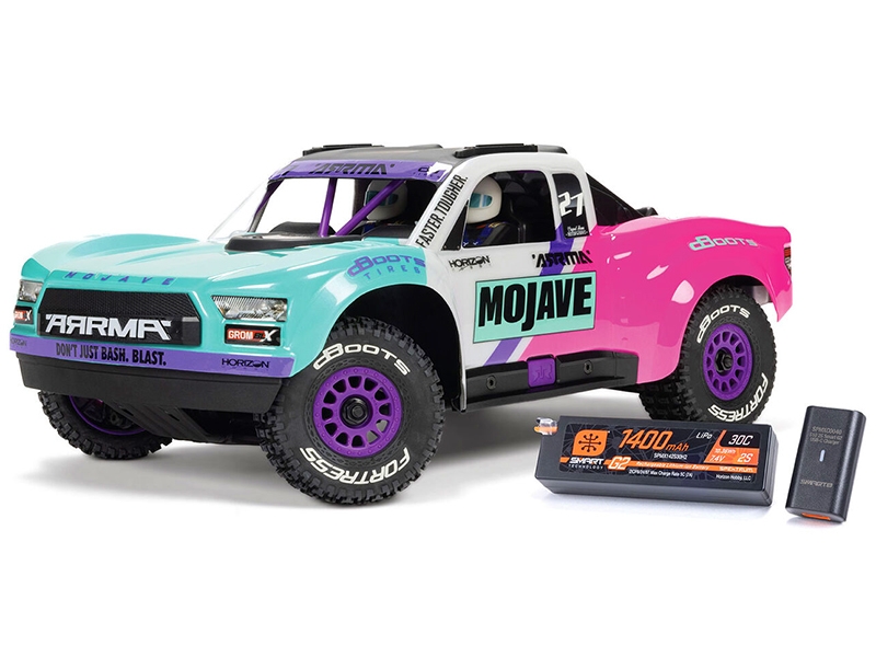 Arrma 1/18 MOJAVE GROM 223S BLX 4X4 DT with Batt/Charger Teal C-ARA2304ST1