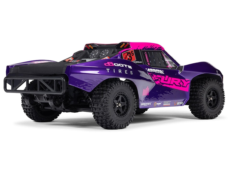 Arrma 1/10 FURY 223S BLX Brushless 2WD Short Course Truck RTR with DSC - Purple C-ARA3521T3