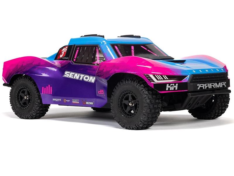 Arrma 1/10 SENTON 223S BLX Brushless 4X4 Short Course Truck RTR with DSC - Blue/Purple C-ARA4303V4T3