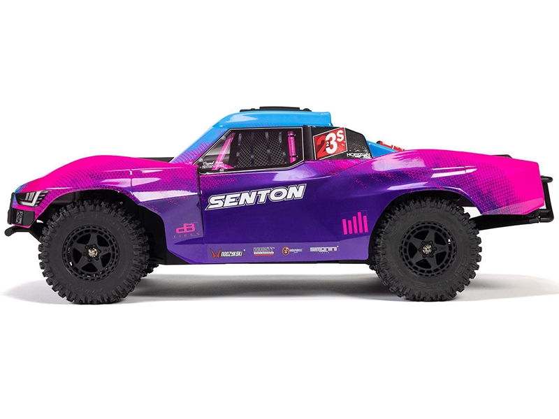 Arrma 1/10 SENTON 223S BLX Brushless 4X4 Short Course Truck RTR with DSC - Blue/Purple C-ARA4303V4T3