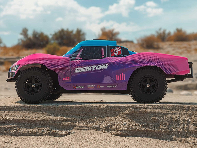 Arrma 1/10 SENTON 223S BLX Brushless 4X4 Short Course Truck RTR with DSC - Blue/Purple C-ARA4303V4T3