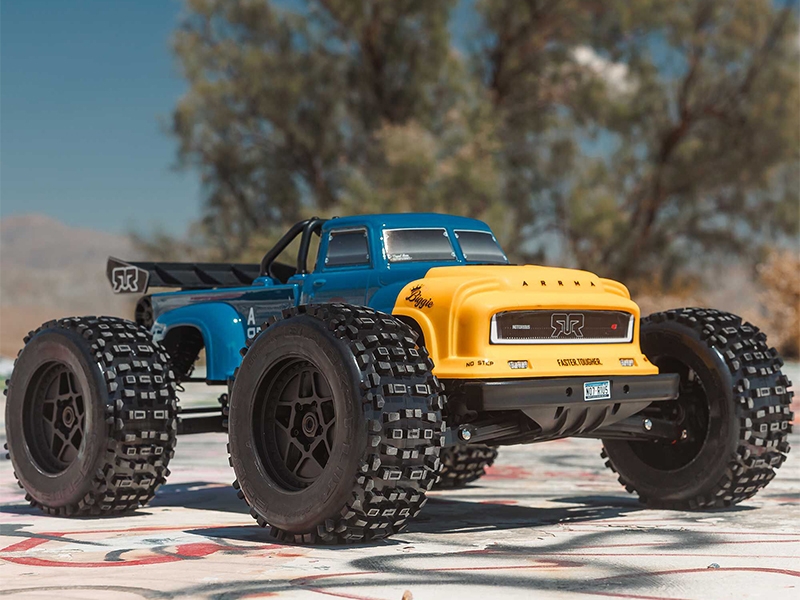 Arrma 1/8 NOTORIOUS 6S V6 4X4 BLX Stunt Truck RTR - Blue C-ARA8611V6T2