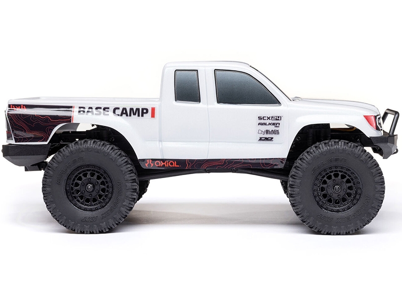 Axial 1/24 SCX24 Base Camp 4WD Rock Crawler Brushed RTR with Battery and Charger - White C-AXI-1219T1