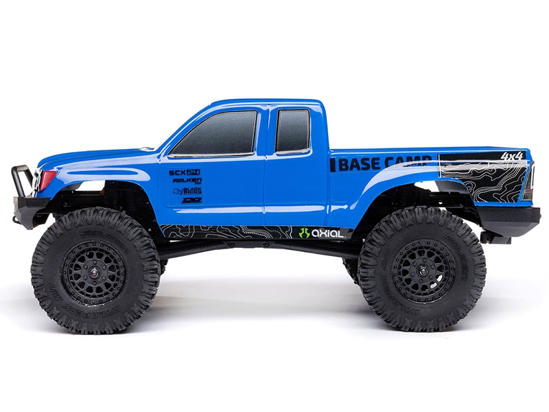 Axial 1/24 SCX24 Base Camp 4WD Rock Crawler Brushed RTR with Battery and Charger - Blue C-AXI-1219T2