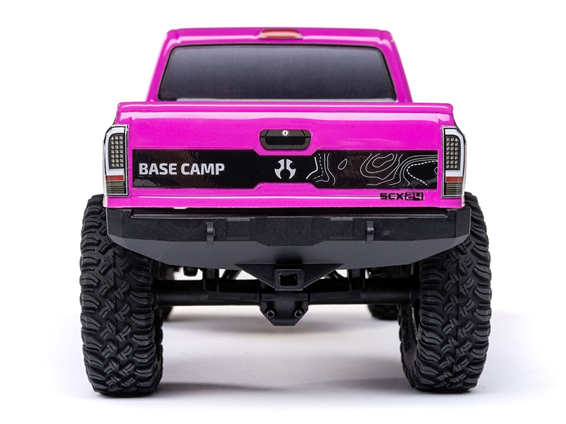 Axial 1/24 SCX24 Base Camp 4WD Rock Crawler Brushed RTR with Battery and Charger - Pink C-AXI-1219T3