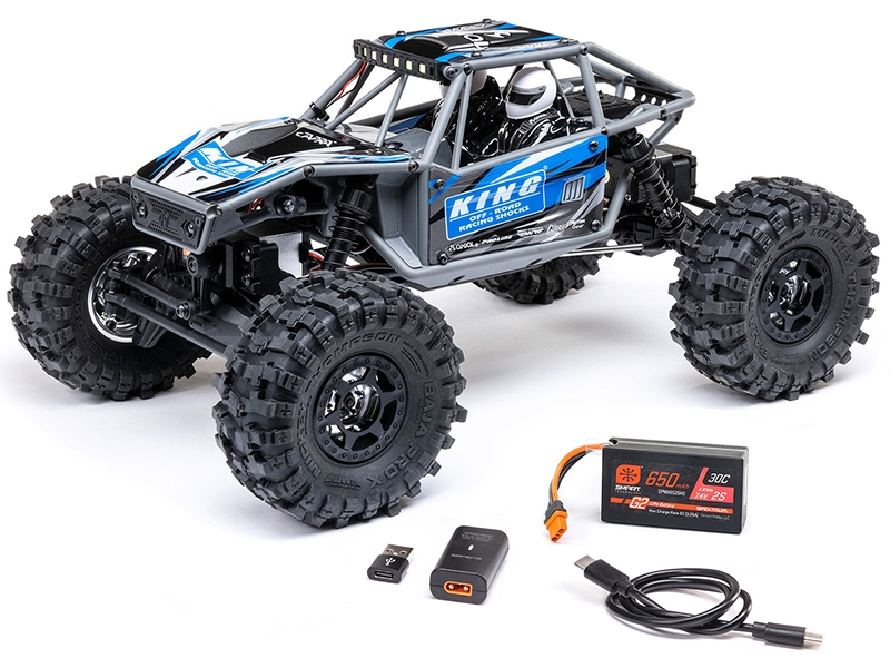 Axial 1/18 UTB18 Capra 4WS 4WD Trail Buggy RTR with Bat/Chg - Blue C-AXI-1750T1