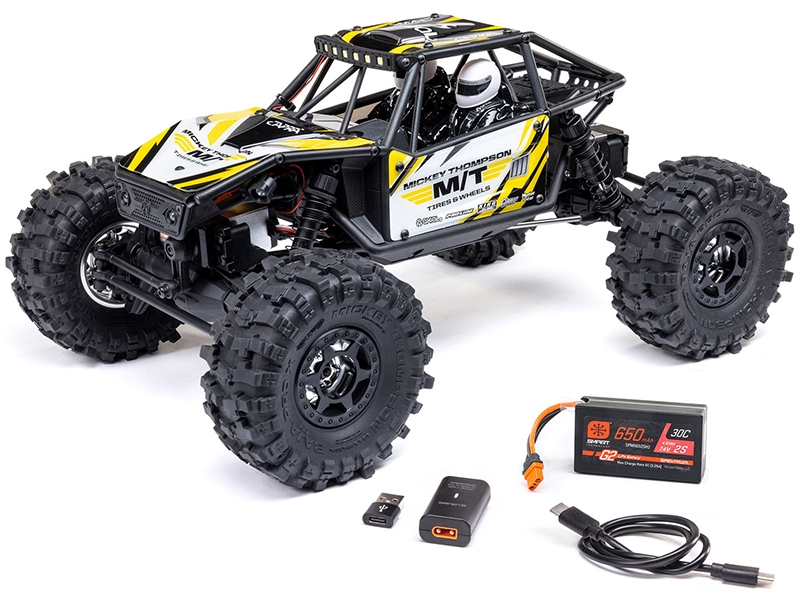 Axial 1/18 UTB18 Capra 4WS 4WD Trail Buggy RTR with Bat/Chg - Yellow C-AXI-1750T2