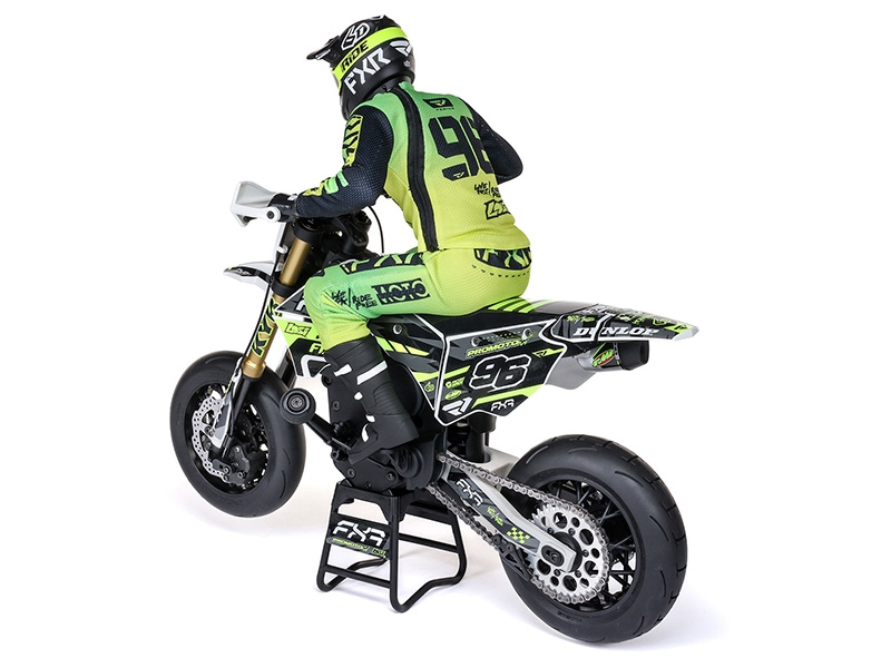 Losi 1/4 Promoto-SM FXR Supermoto Motorcycle RTR (Battery and Charger Included) - White C-LOS-2310