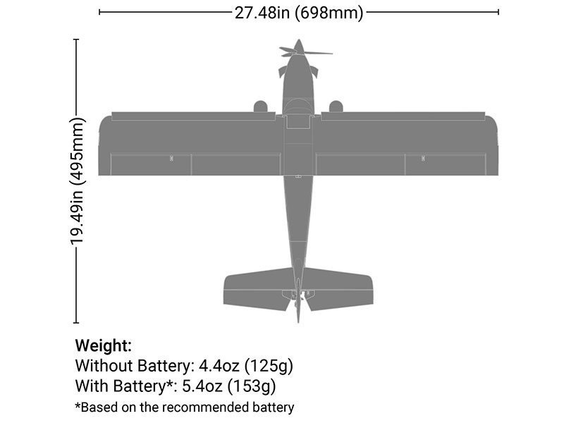 E-Flite UMX Turbo Timber Evolution BNF Basic with AS3X and SAFE A-EFLU8950