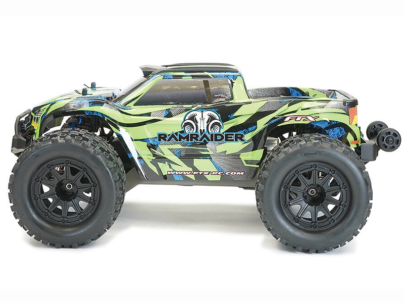 FTX Ramraider 1/10 Brushless Monster Truck RTR - Green/Blue FTX5497GB