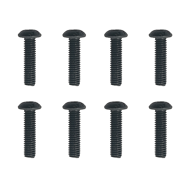 FTX BUTTON HEAD HEX SCREW 4x16mm (8) FTX9658