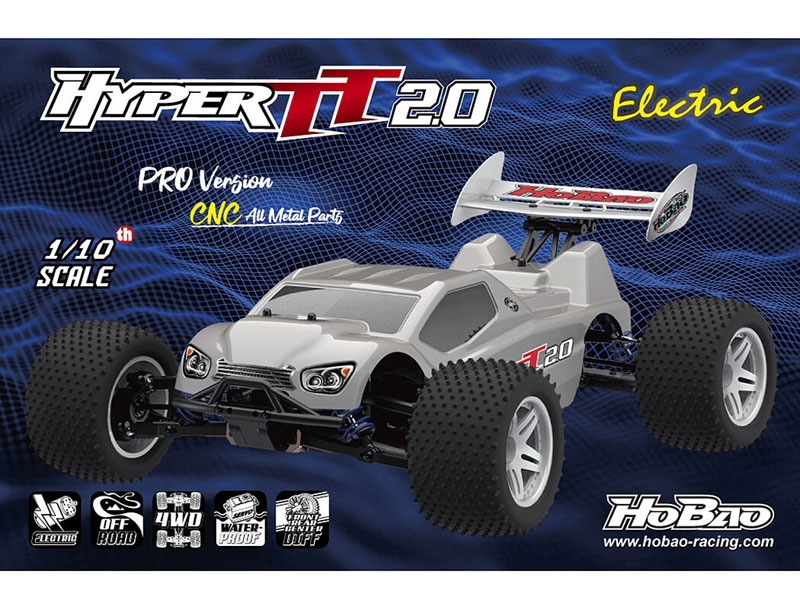 Hobao TT2.0 Pro Truggy Truck RTR - Silver Body HB-TT2E-C60SV