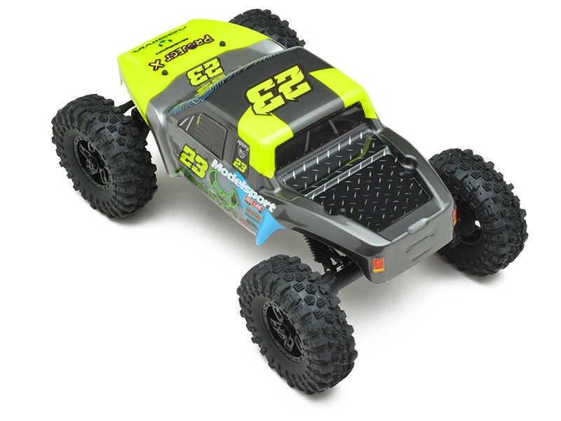 Hobby Plus 1:18 Brushless Performance Crawler The GOAT RTR - Lemon Green AB1810360 (18051)