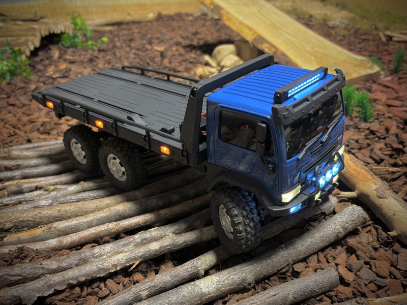 Hobby Plus 1:18 CR-18P Tow Truck ARKTOS 6x6 RTR - Blue AB1810431