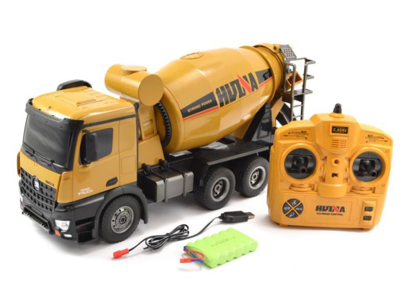 HuiNa 1:14 10-Function Cement Mixer Truck CY1574