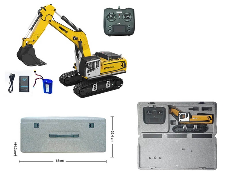 HuiNa 1/14 Full Alloy 23ch 2.4G Excavator CY1599