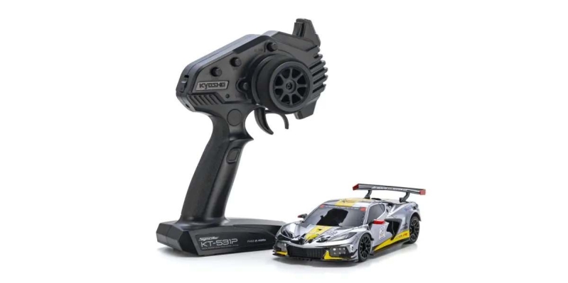 Kyosho Mini-Z MR04 RWD Corvette C8-R Chrome 20th Anni (W-MM/KT531P) 32356CRY