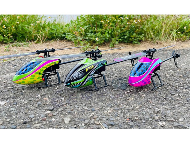 Kootai F03 4ch Single Blade Flybarless Helicopter Yellow/Green KT-F03YG