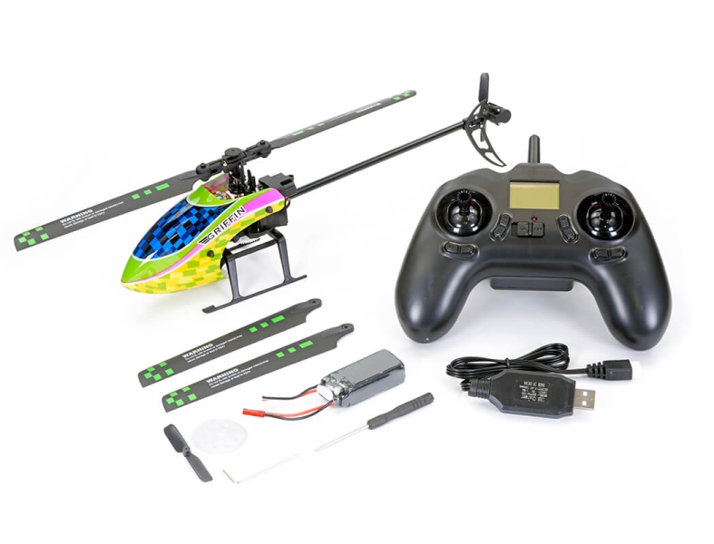 Kootai F03 4ch Single Blade Flybarless Helicopter Yellow/Green KT-F03YG