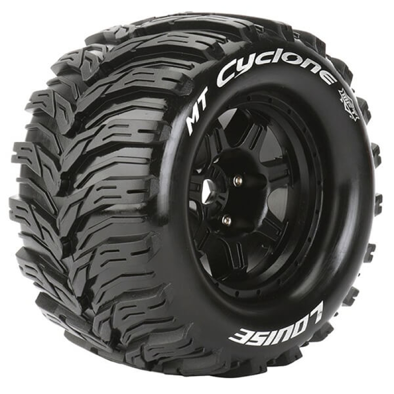 Louise RC MT-Cyclone 1/8 Sport Truck 0 Offset Hex 17mm Black (2) L-T3323B