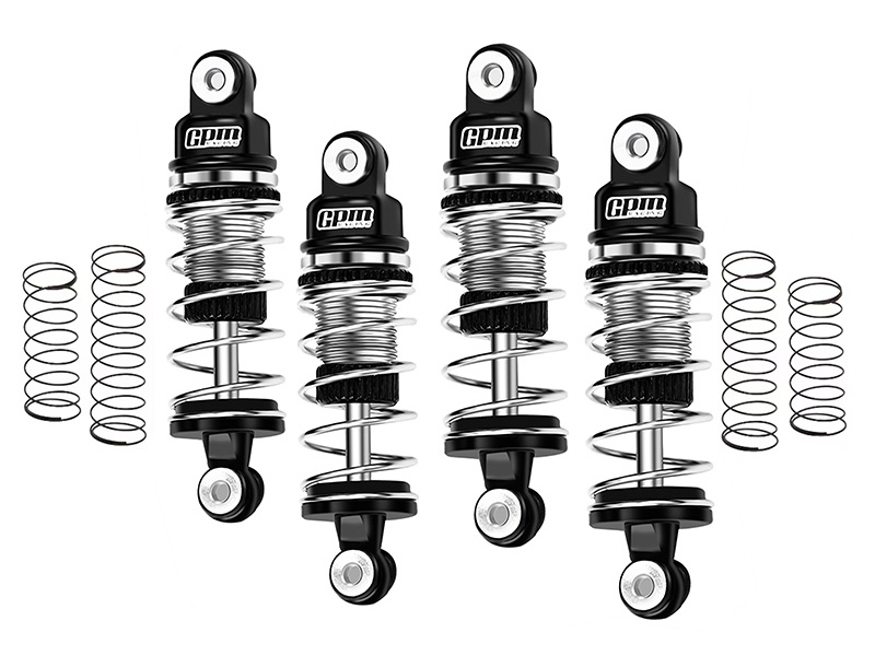 GPM Racing Aluminium 6061 Front and Rear Shock Set for Micro-B (Silver) LMB3236-S-BK